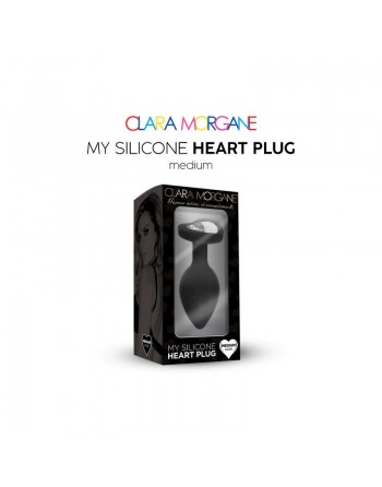 My Silicone Heart Plug - Noir