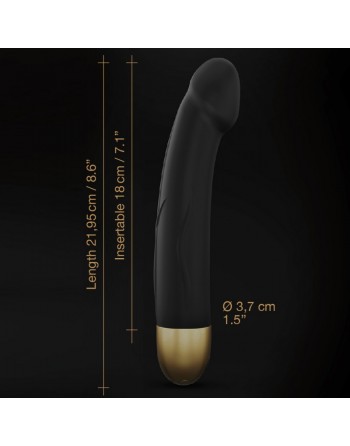 Vibromasseur Real Vibration M 22 cm 2.0 - Noir et Or